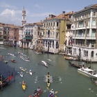 Einfahrt der Boote nach Venedig